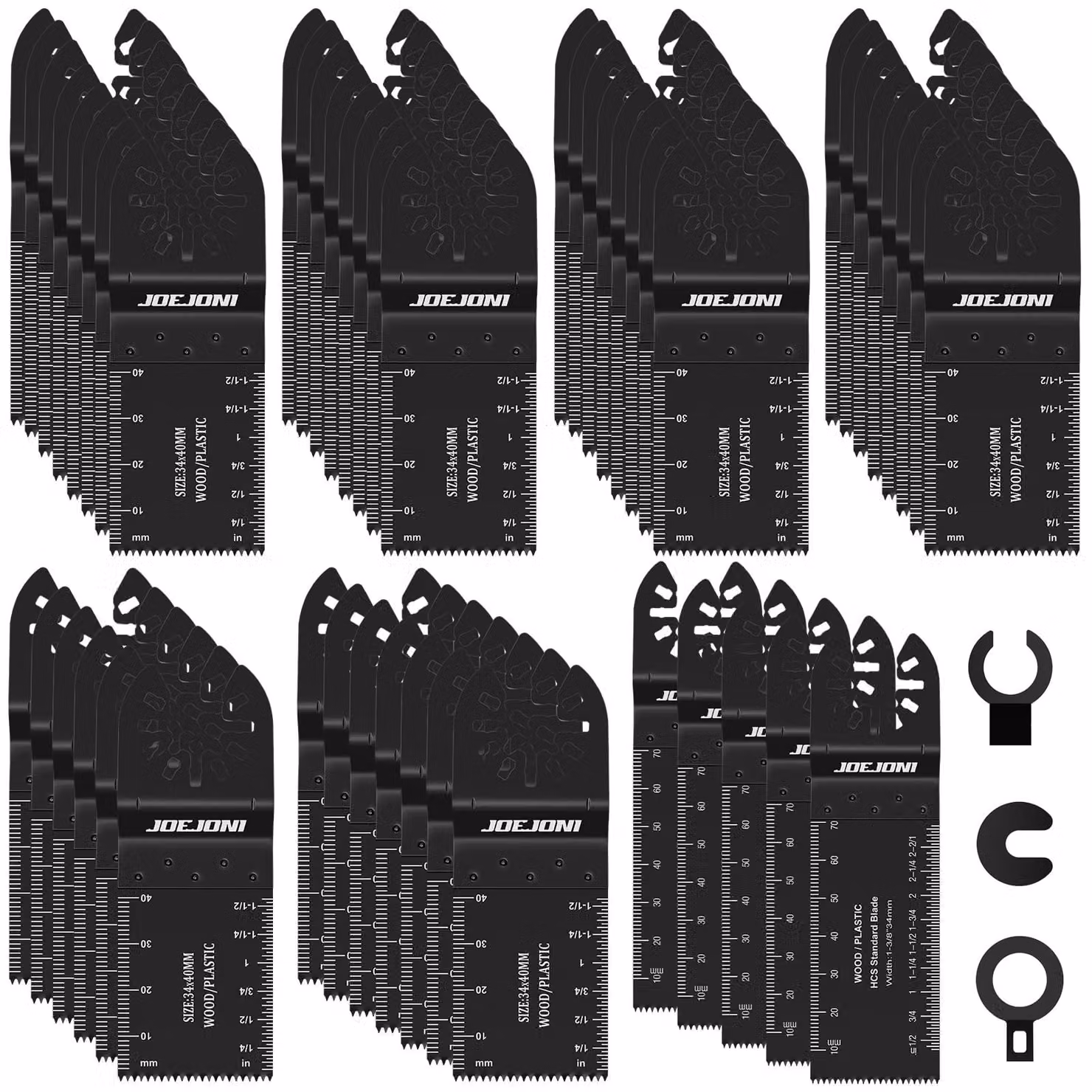Set di lame per seghetto multiuso, universali, adatte per tagliare metallo e legno
