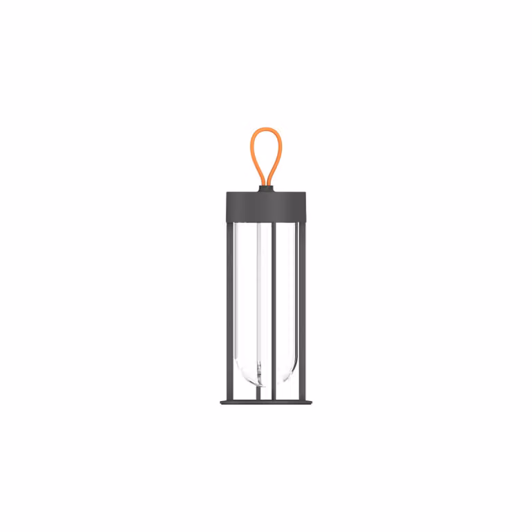 Flos Architectural FLOS In Vitro Unplugged lampada LED grigio 3.000K Unplugged, dimmerabile, Nero, Alluminio, Design