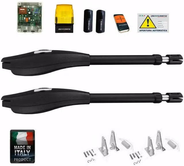KIT AUTOMAZIONE DIEFFEMATIC TRV 230V AUTOMATISMO CANCELLI CANCELLO PROFESSIONALE