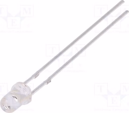 2 LED senza limitatore di corrente OSR5RU3131A, diodi LED a foro passante, 3 mm, 1560÷2500 mcd, rosso, 30°, 3 mm