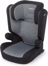 Seggiolino auto I-Size TIME Duo Fix con base Isofix, regolabile per altezza 100-150 cm, colore Carbon Nero e Grigio