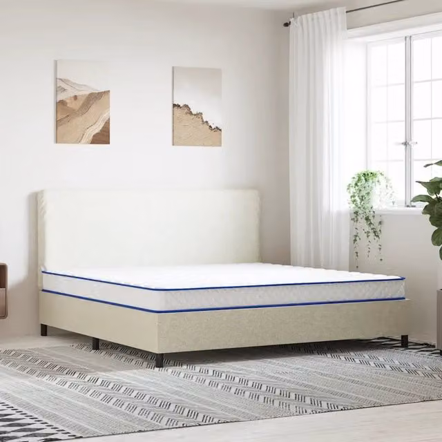 Materasso Viscoelastico Bianco 200x200x17 cm Morbido 4013421