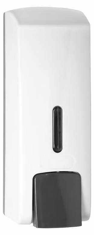 Dispenser di sapone liquido Bemeta, attrezzatura per hotel, 70 x 235 x 135 mm, 300 ml, bianco.