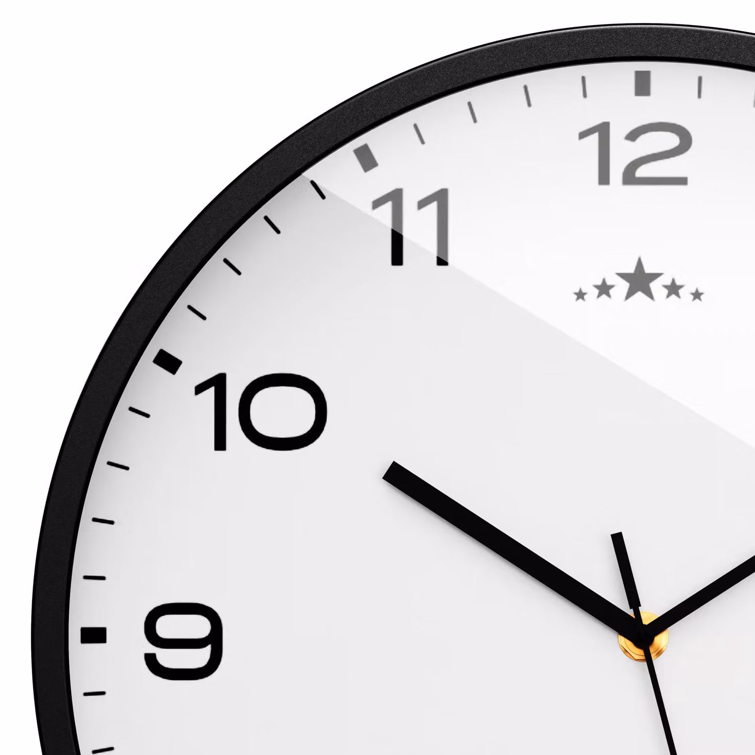 Orologio da parete analogico radio controllato Monzana bianco e nero Ø 31 cm – 2