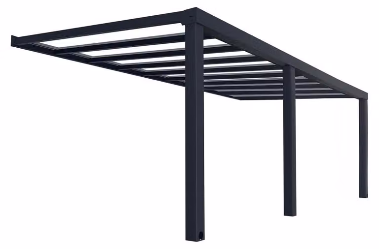 Copertura per patio 3,4x6,6 m grigia Palram 705927