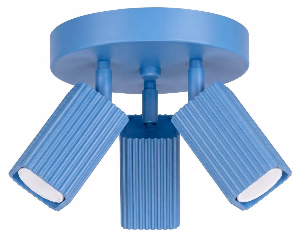 Plafoniera RAYO 3P azzurra 3xGU10 10W alluminio 18x20x20cm Sollux Lighting