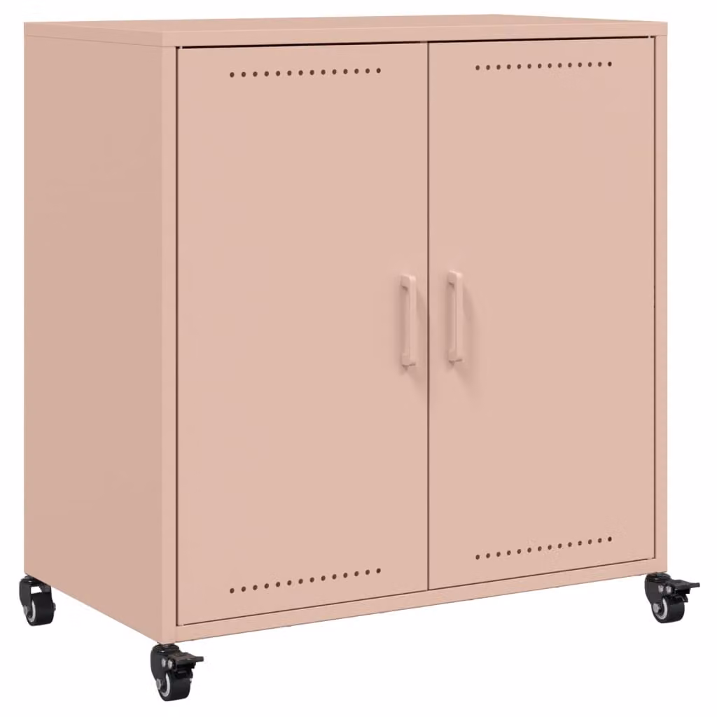 Credenza Rosa 68x39x72 cm in Acciaio