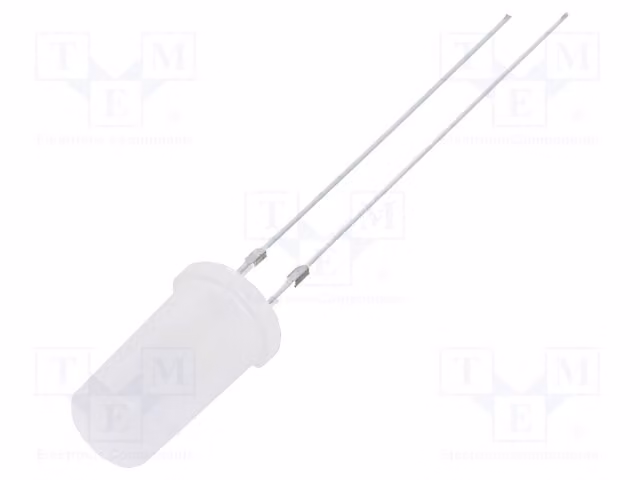 2 LED a montaggio superficiale (SMD) da 5 mm, 20 mA, OSM5DK5TA2A. Diodi LED a montaggio traversabile (THT) da 5 mm, angolo di emissione 180°, luce bianca calda, 500÷750 mcd, 2,7÷3,4 V