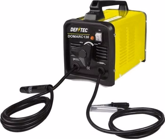 Saldatrice MMA shunt 130A DEFITEC DOMARC130 - Elettrodo rivestito da 2-3 mm - Giallo
