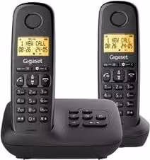 Telefono cordless Gigaset Cordless Duo START 100A ricaricabile nero