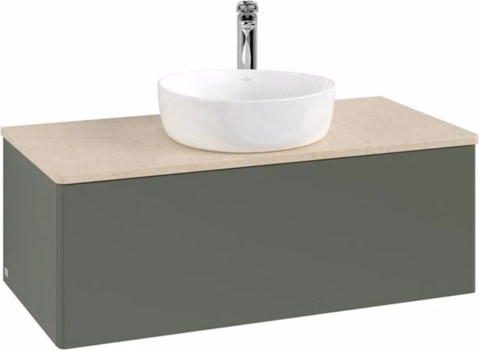 V&B Mobiletto senza struttura frontale, con illuminazione Antao 100x36x50cm, HL, WBP botti., le g. m Lac