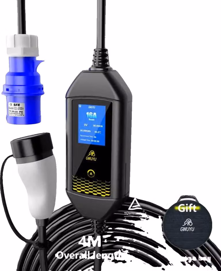 Caricabatterie per veicoli elettrici, compatibilità con il tipo 2, struttura resistente alle intemperie, 7KW 4M M62
