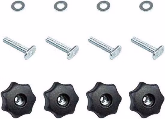 Utensili ergonomici per la lavorazione del legno - Set da 4 pezzi - Set di utensili per la lavorazione del legno scuro.
