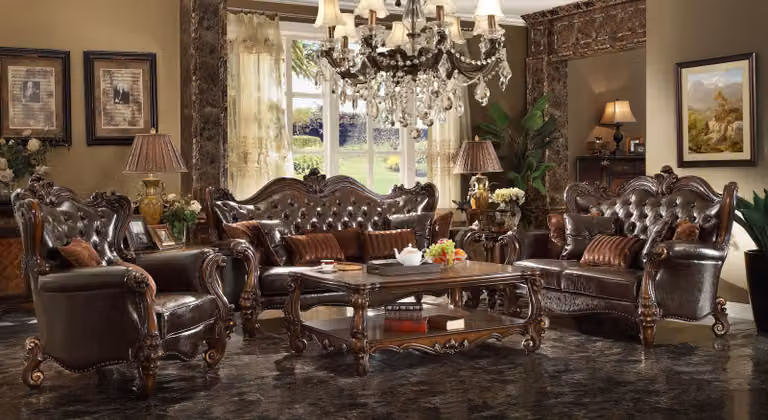Sofa Wohnlandschaft Sofas Couch Polster Garnitur Chesterfield Dreisitzer Barock