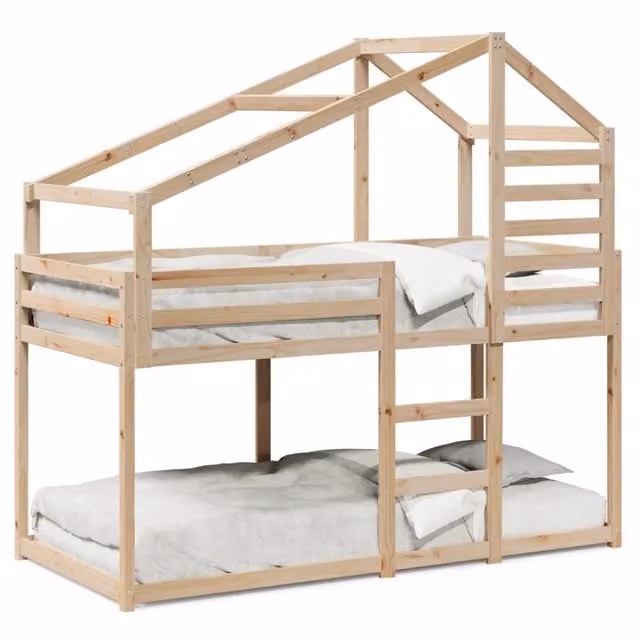 Letto singolo | Letto per adulti | Letto a Castello senza Materasso 90x190 cm Legno di Pino