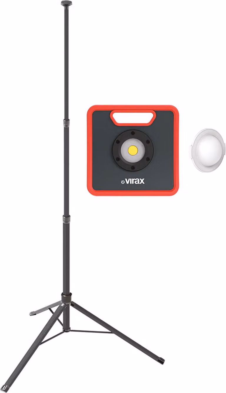 Faro VIRAX da 4000 lumen + set con treppiede da 2 metri - 262824