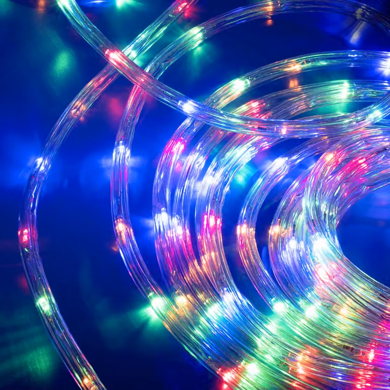 DICTROLUX Tubo Luminoso RGB con 180 LED Multicolor, Lunghezza: 10 m