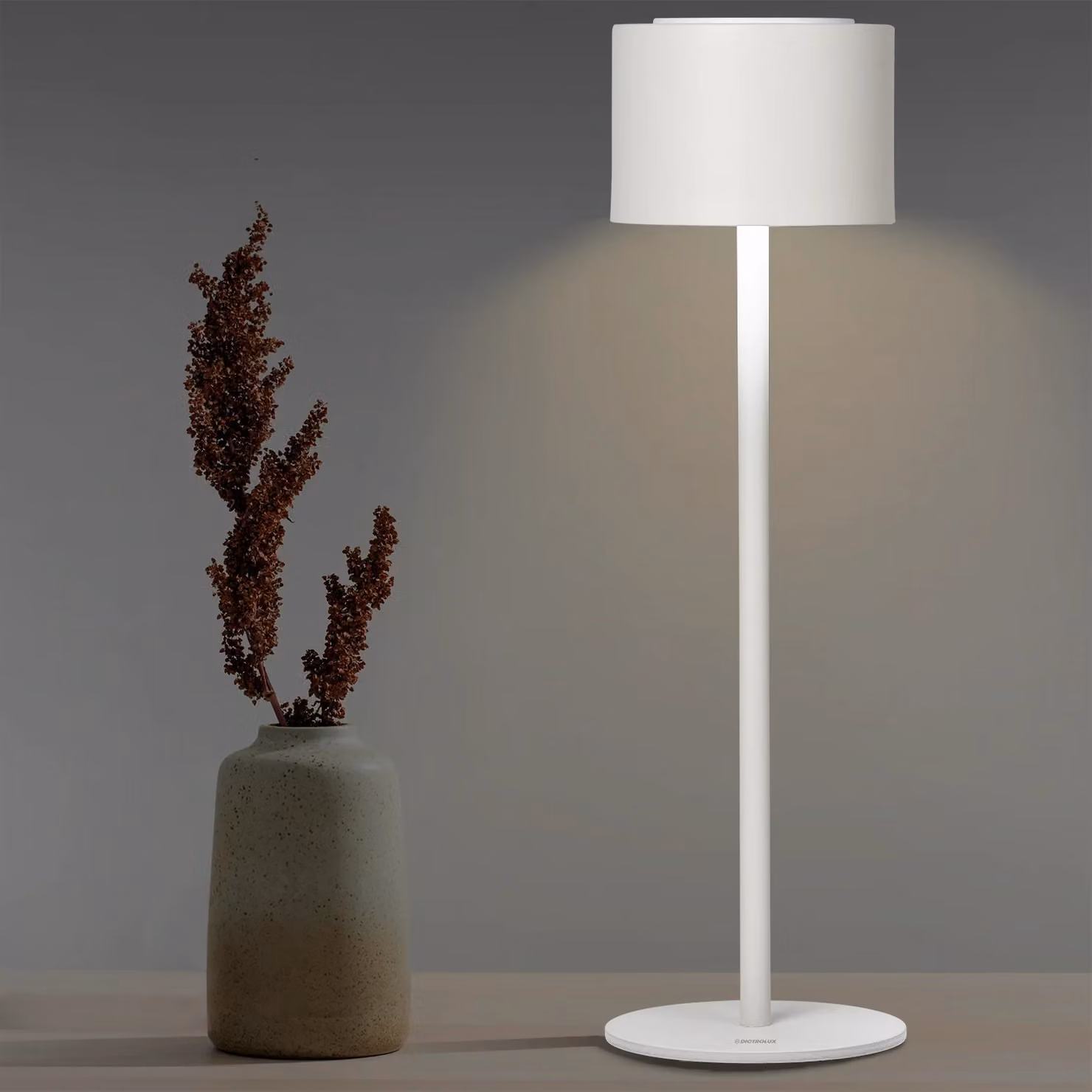 DICTROLUX Lampada LED Nausica Dimmerabile Touch White H: 37 cm, Diametro: 10,5 cm – 2
