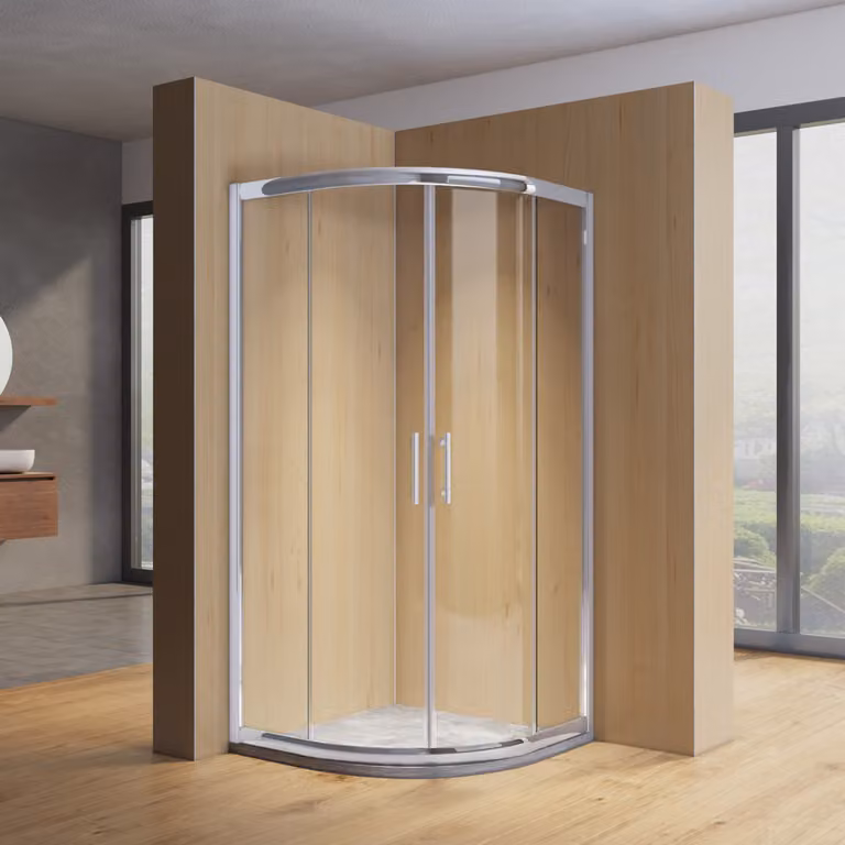 SONNI 100x100cm quadrante angolare ingresso doccia rotondo porta scorrevole cabina doccia cabina doccia