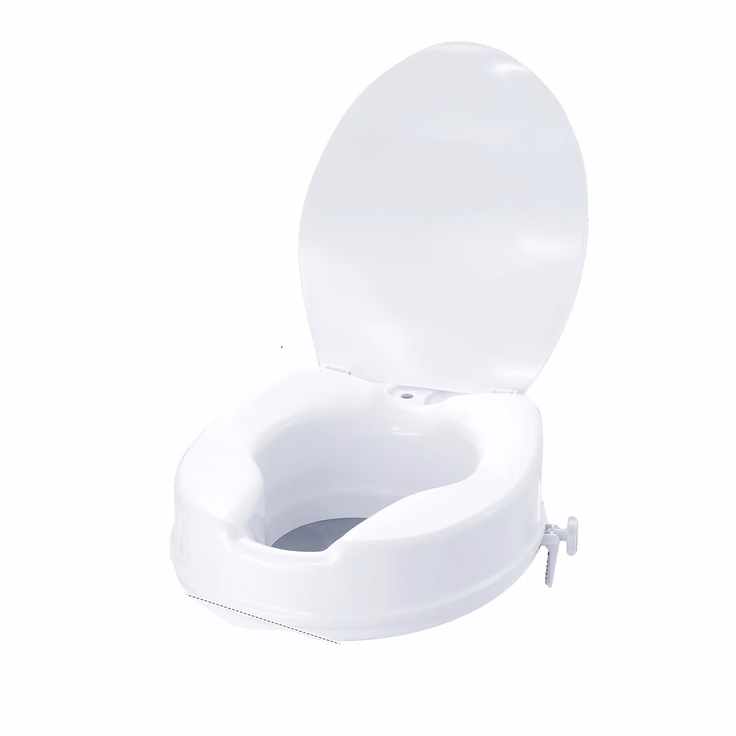 Sedile della toilette rialzato, altezza 5 pollici, capacità di carico di 300 libbre, 4 pollici