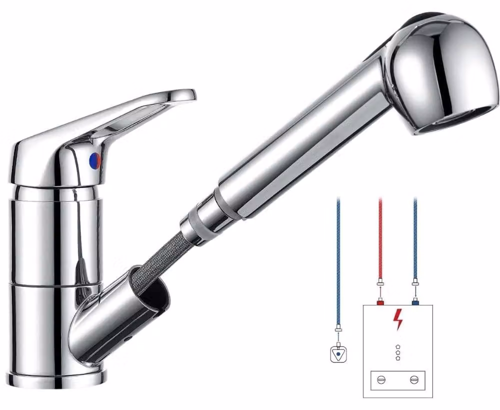Rubinetto monocomando per lavabo - Cromo