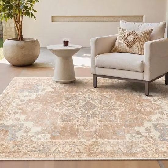 Tappeto vintage da soggiorno 140x200cm, Tappeti per soggiorno, Tappeti lavabili, Tappeto boho, Tappeto antiscivolo corto, Tappeto per camera da letto, Tappeto per sala da pranzo, Tappeto per ufficio