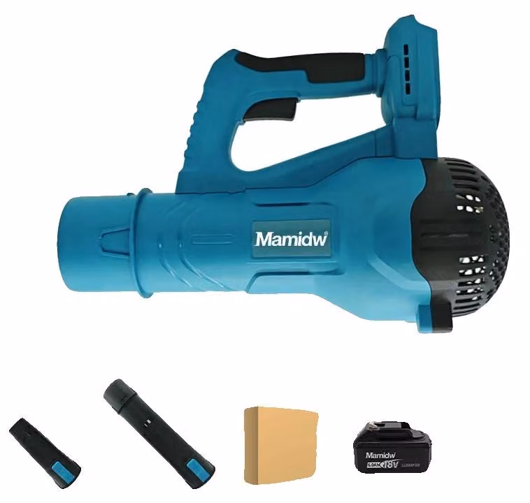 Soffiatore a batteria, motore senza spazzole, design leggero, set con 1 batteria