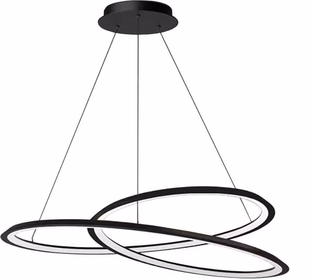 Lampada da tavolo moderna Toolight App1194-cp in metallo nero
