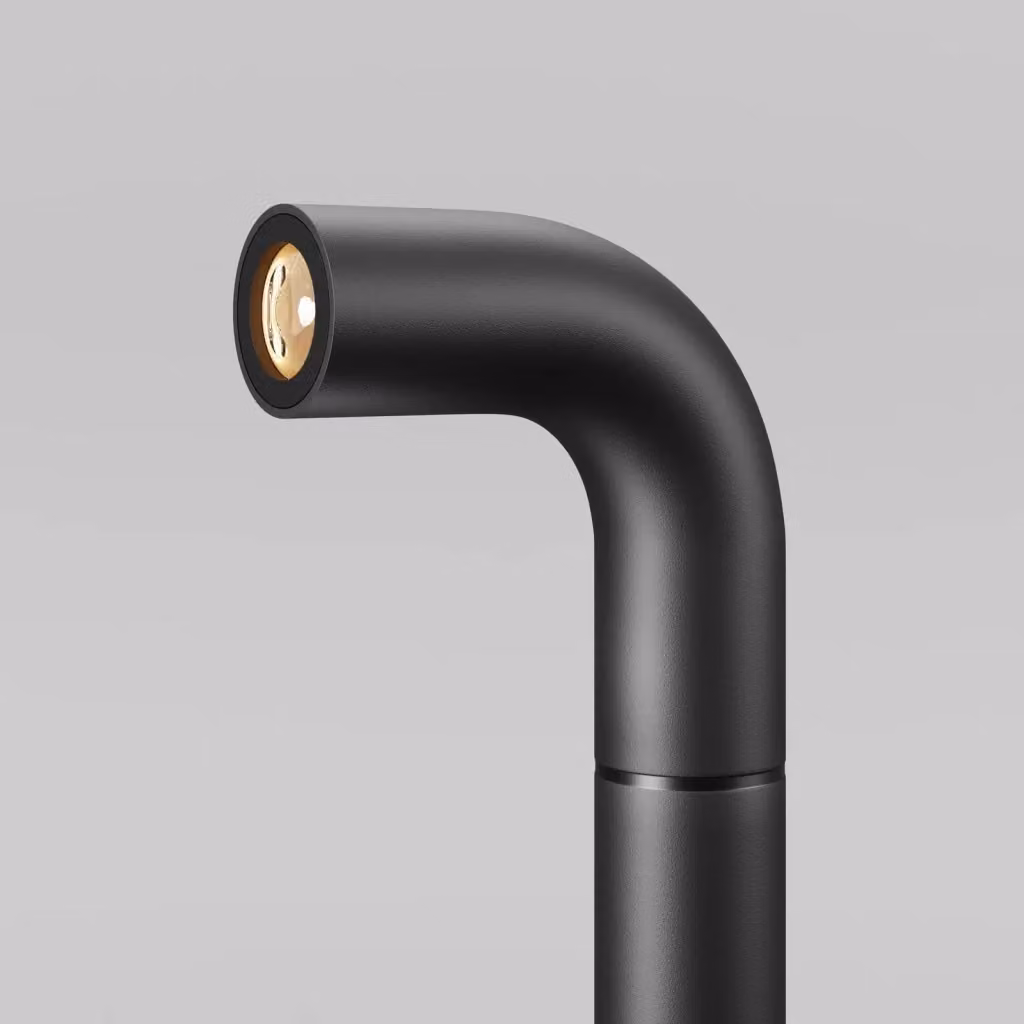 Lampione da esterno moderno Maytoni Sleek con LED integrato IP65 in metallo color grafite per giardino e terrazza – 2