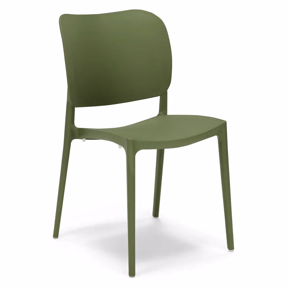 Set di 2 sedie impilabili Redokasa Orbita in polipropilene design moderno colore verde Agave – 2