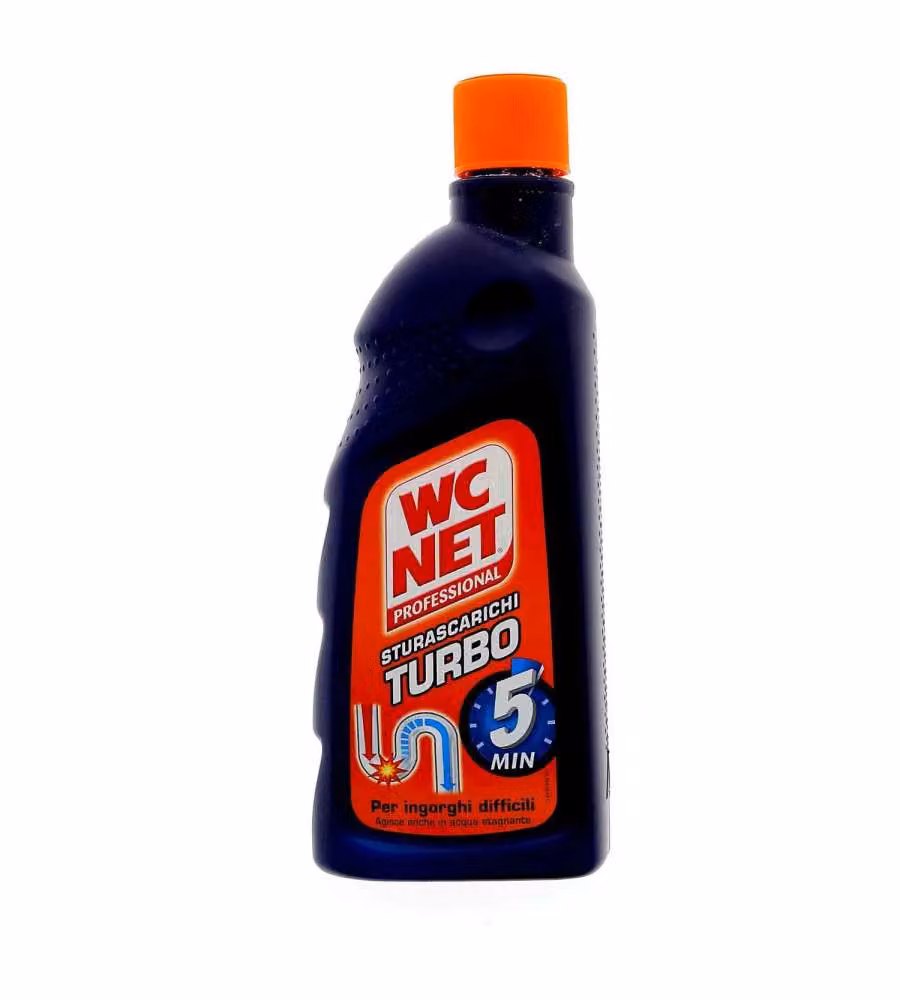 Wc Net Disgorgante Gel Professionale Turbo 500 ml per Scarichi