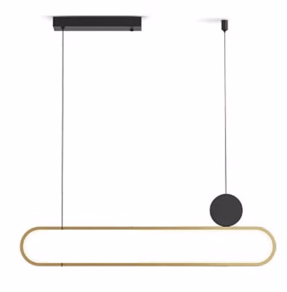 Elyptica - Lampada a sospensione moderna a LED per sala da pranzo 100 cm