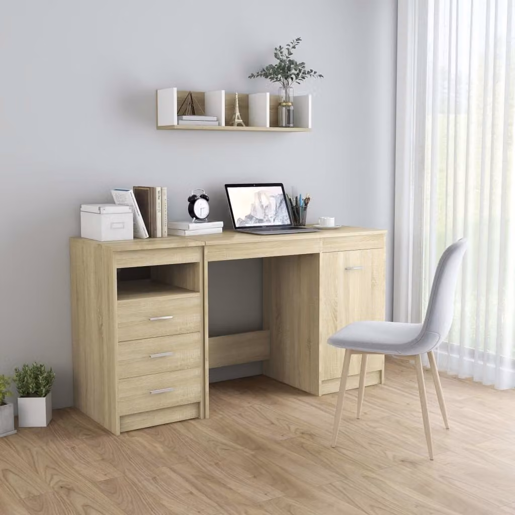 Maison Exclusive - Scrivania Rovere Sonoma 140x50x76 cm in Truciolato