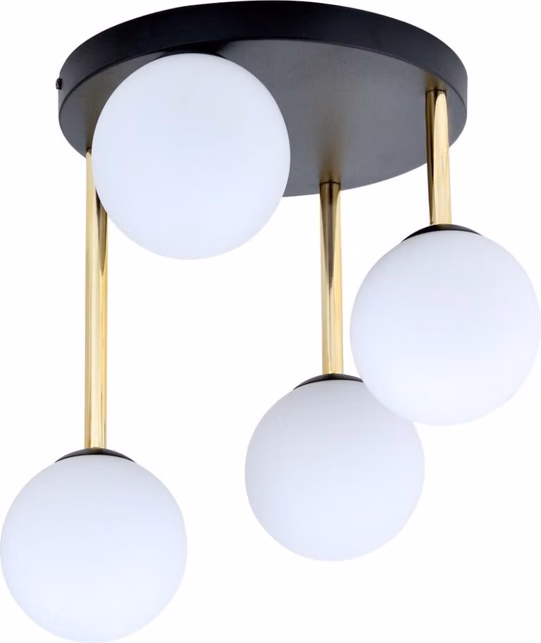 Lampada da soffitto Emibig 4xE14 10W DOLCE con 4 paralumi bianchi 1260/4