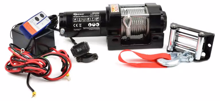 Verricello elettrico, 12 v, portata massima 3500 lb / 1588 kg, ideale per traino di veicoli, barche e attrezzature, con telecomando wireless senza fili