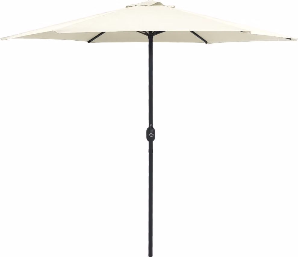 Maison Exclusive - Ombrellone con palo in alluminio, dimensioni 270x246 cm, colore sabbia e bianco