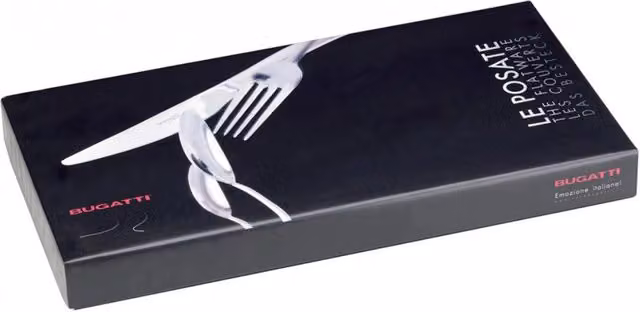 GLAMOUR, Posate Set 31 Pz, Scatola Gallery, Casa Bugatti Colore: Argento