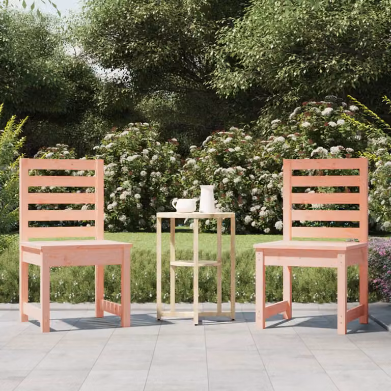 Set di 2 sedie da giardino vidaXL in legno di Douglas marrone L/P/H: 50 x 48 x 91,5 cm