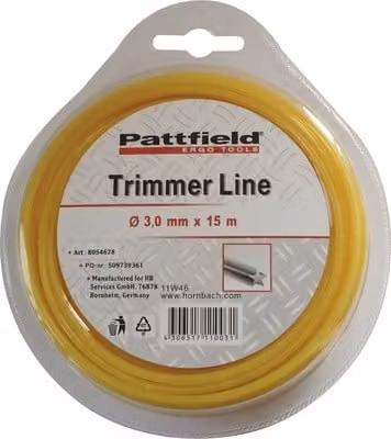 Linea di ricambio per trimmer Pattfield, 3,0 mm, 15 m