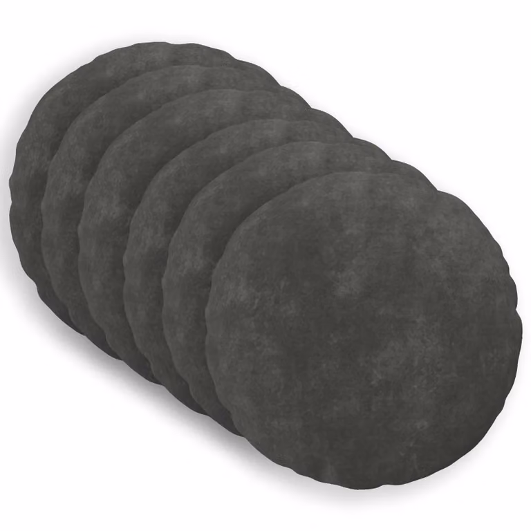 vidaXL Cuscino con cuscino HEERLEN 6 pz Antracite Fleece in microfibra