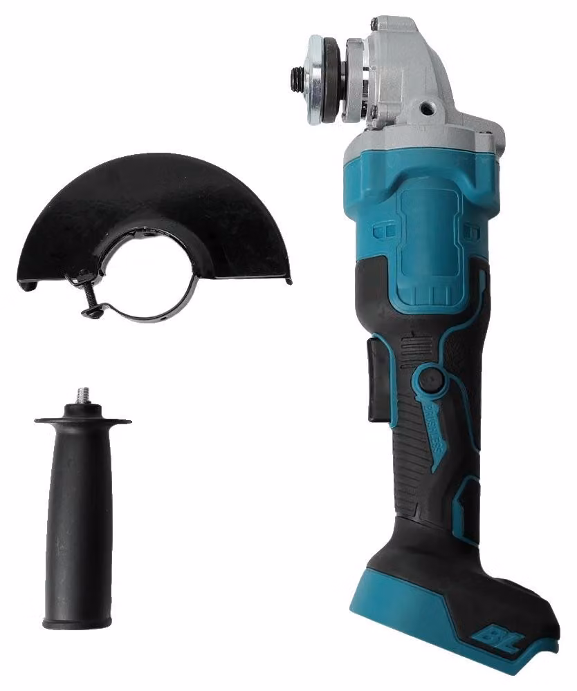Smerigliatrice angolare, motore brushless, design ergonomico, colore blu