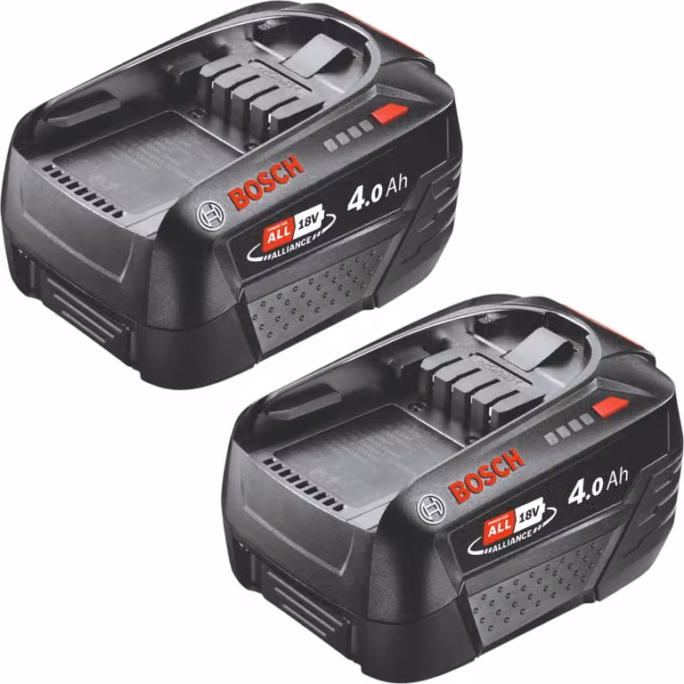 Bosch 2x PBA 18V 4,0Ah W-C Batteria 18 V 4,0 Ah POWER FOR ALL ( 2x 1600A011T8 )