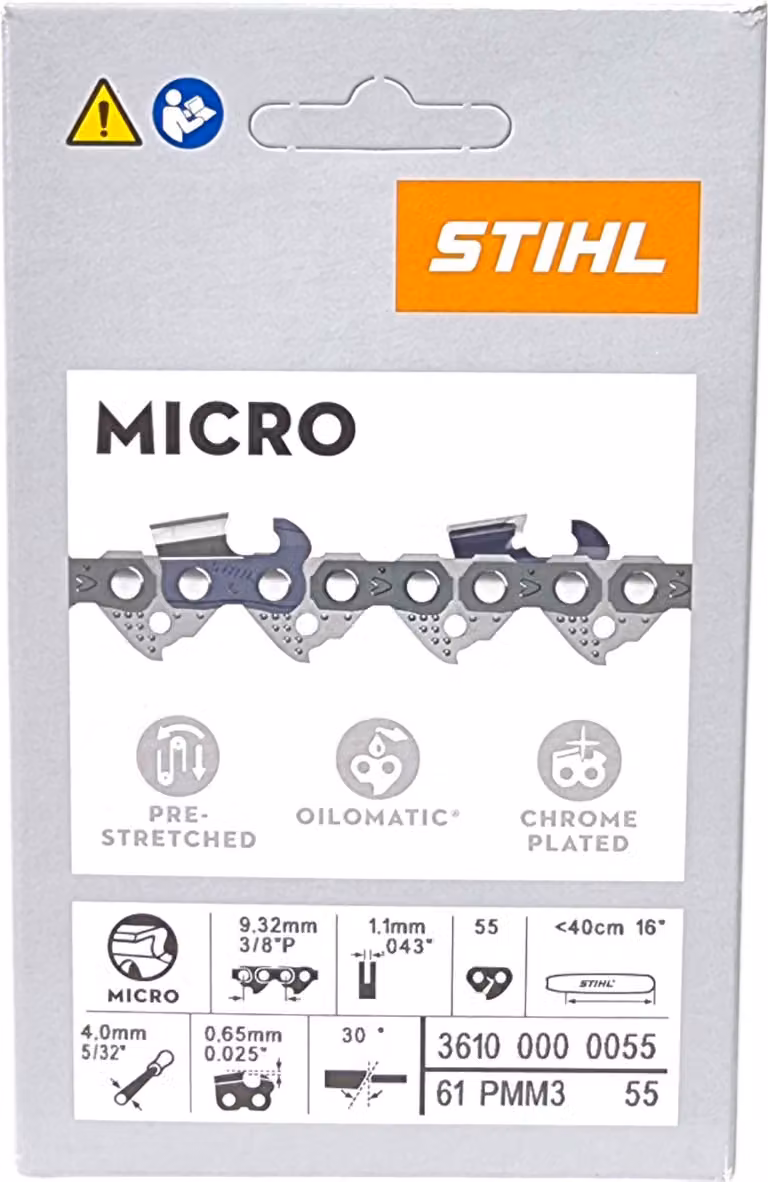 Catena STIHL Picco Micro Mini 3 40 cm 3/8" P 1,1 mm 55 TG ( 36100000055 )