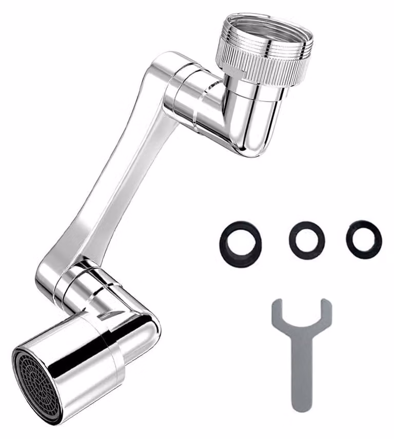 Accessori rotanti per rubinetto con protezione antischizzi