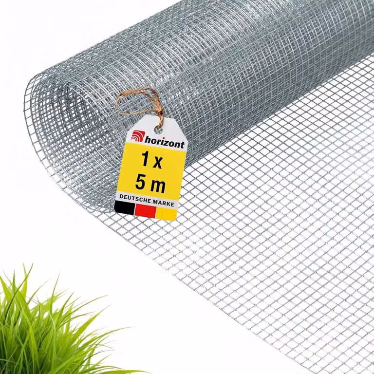 Vole Rete Metallica - 1 x 5 m - Maglia 0,5 cm - Zincata