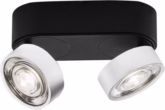 Applique/Plafoniera LED serie HOLE 13W 3000K CRI90 Nero/Bianco - Illuminazione Interni Alta Efficienza - Rossini Illuminazione