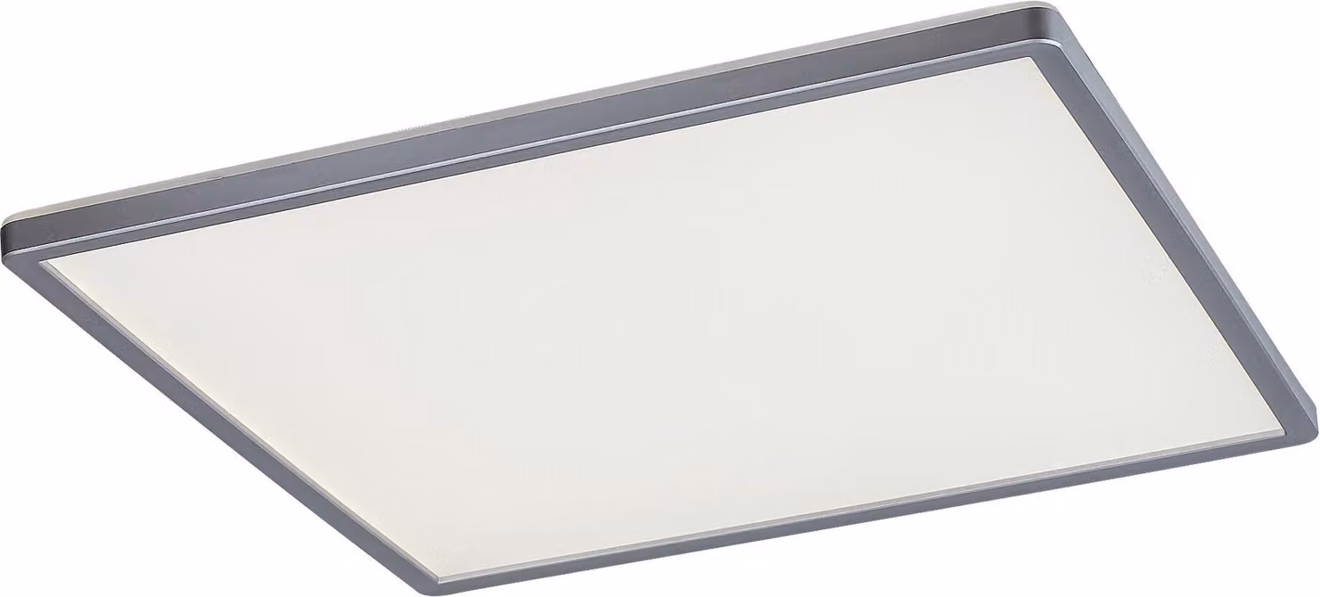 Rabalux 2291, plafoniera Rasmus, 22W, 4000K, 2100lm, argento-bianco, bianco neutro-RGB, dimmerabile