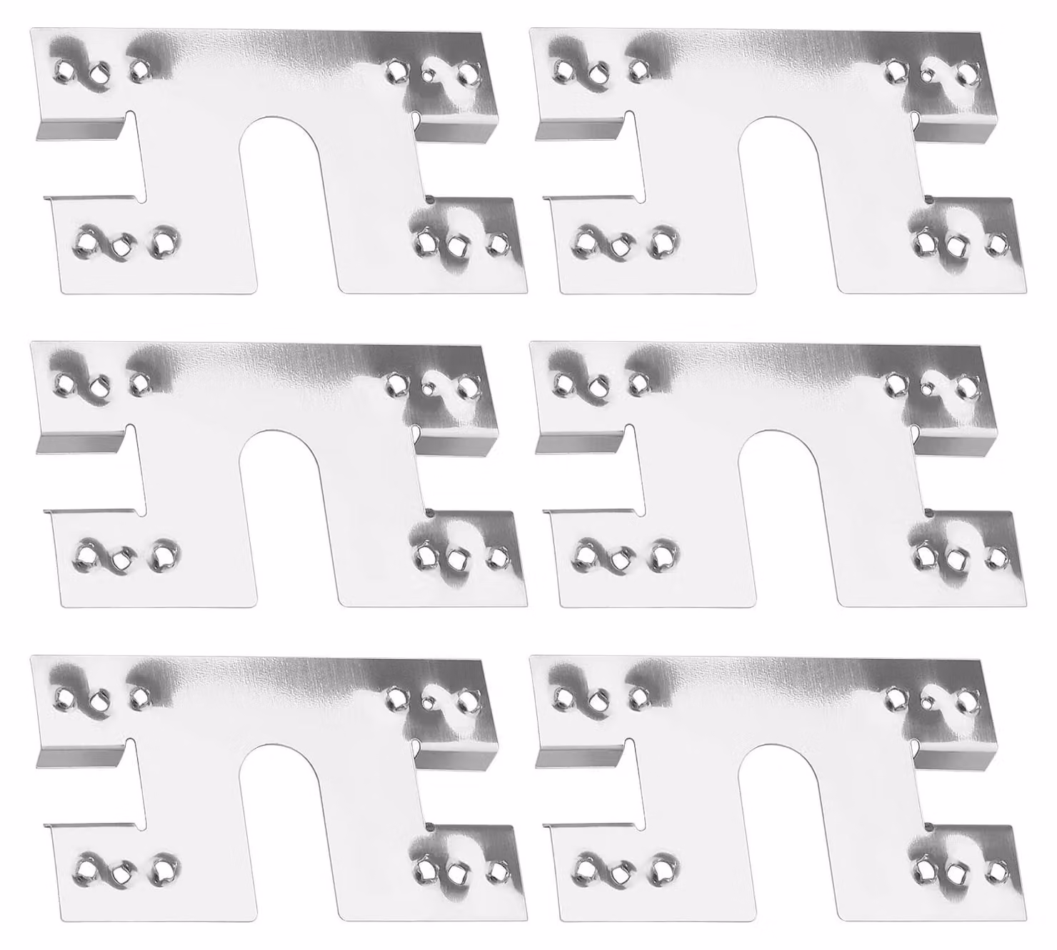 Piastra di messa a terra fotovoltaica, 100 pezzi, dimensioni 28x50 mm, acciaio inossidabile, per impianti solari