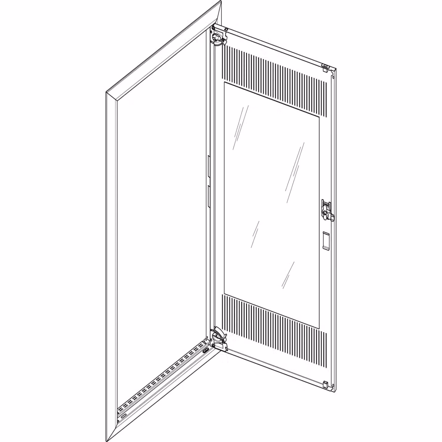 Cornice ABN + porta media 2x7 per centralina di distribuzione da incasso, a 2 file GBRU27TM