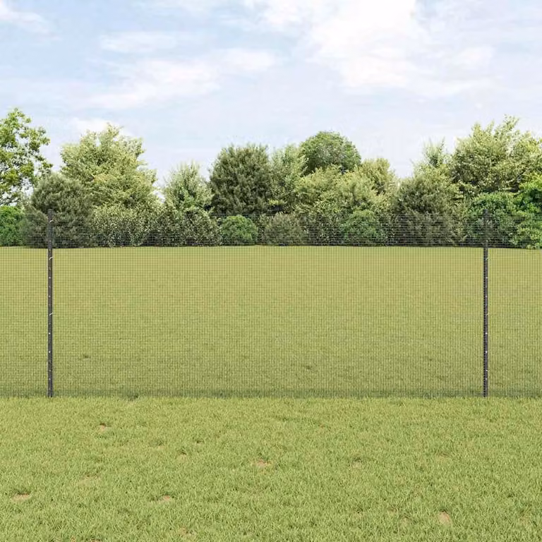 Maison Exclusive - Recinzione con Posto Grigio 1 x 10 m Acciaio